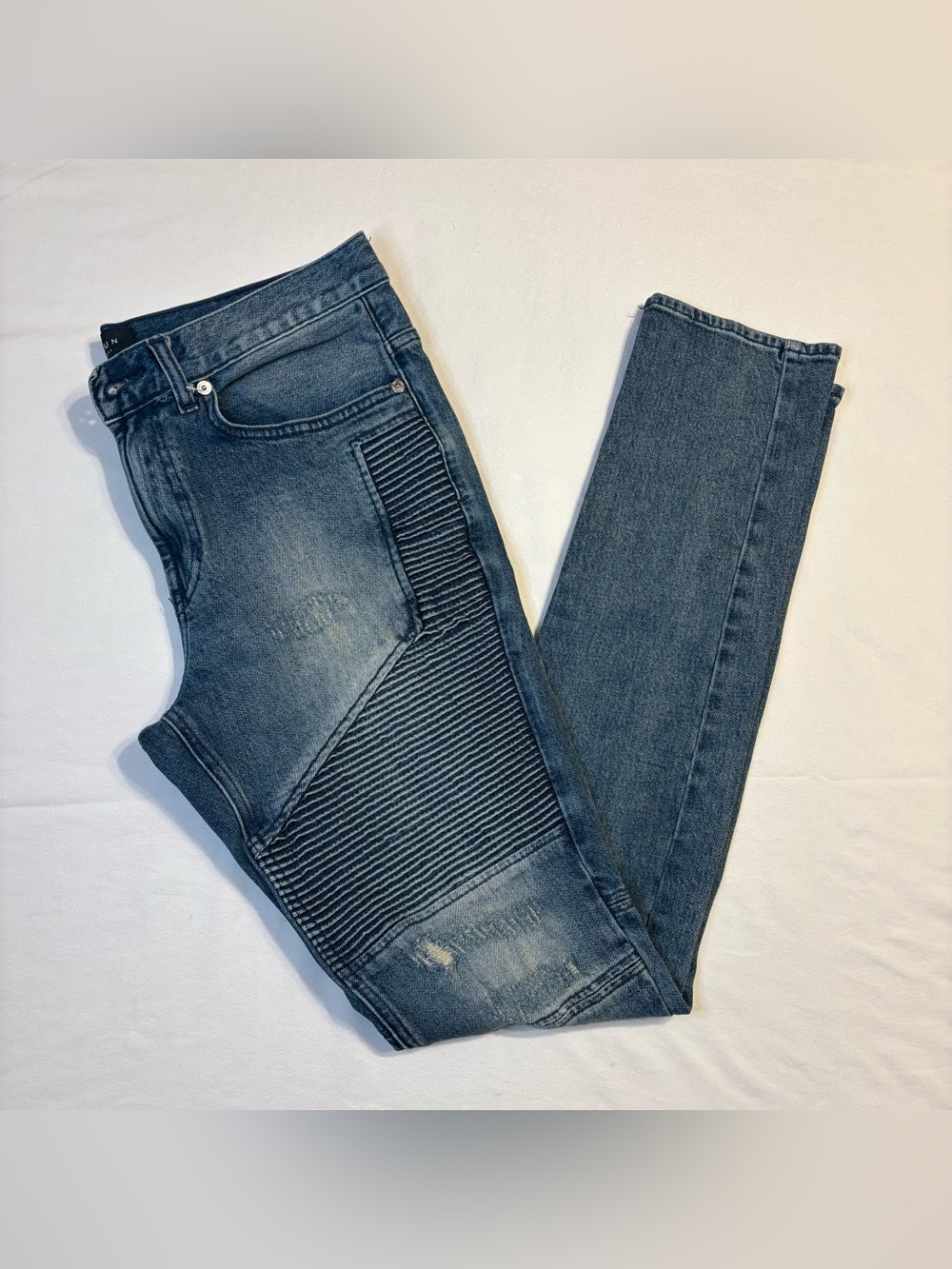 PacSun Men’s Stacked Skinny Moto/Biker Jeans size 31x32